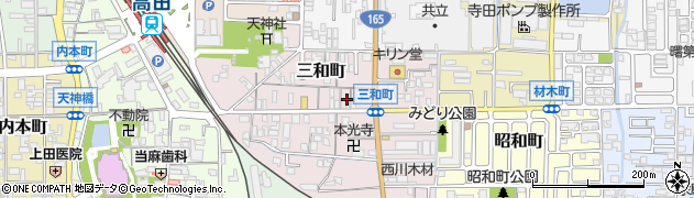 奈良県大和高田市三和町6周辺の地図