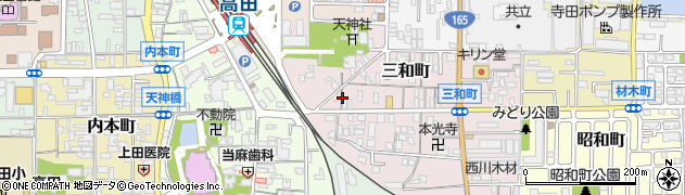 奈良県大和高田市三和町8周辺の地図