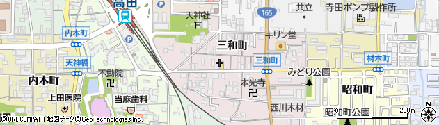 奈良県大和高田市三和町7周辺の地図
