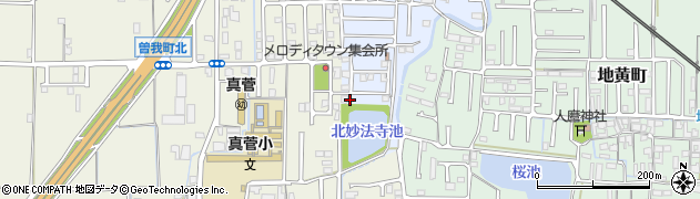 奈良合気会周辺の地図