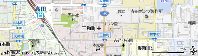 奈良県大和高田市三和町4周辺の地図