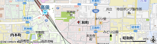 奈良県大和高田市三和町3周辺の地図