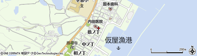 兵庫県淡路市仮屋周辺の地図