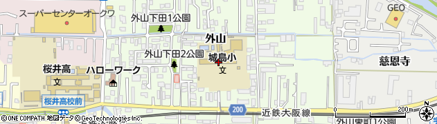 桜井市立城島小学校周辺の地図