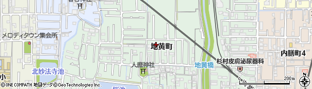 奈良県橿原市地黄町周辺の地図