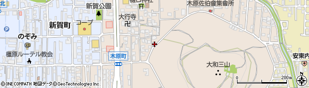 奈良県橿原市木原町198周辺の地図