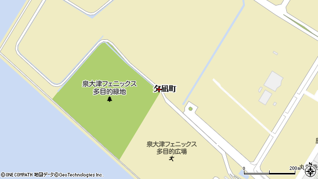 〒595-0056 大阪府泉大津市夕凪町の地図