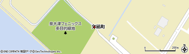 大阪府泉大津市夕凪町周辺の地図