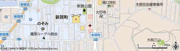 奈良県橿原市木原町223周辺の地図