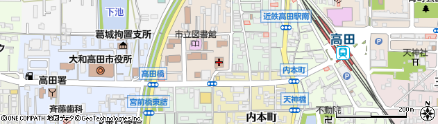 奈良地方法務局葛城支局周辺の地図