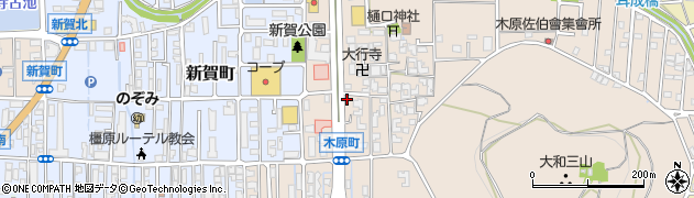 奈良県橿原市木原町224周辺の地図