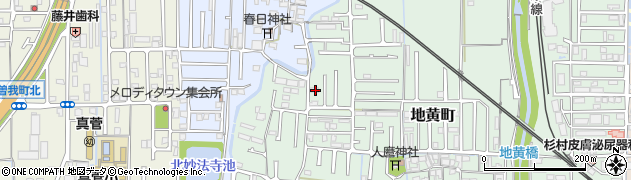 奈良県橿原市地黄町75周辺の地図