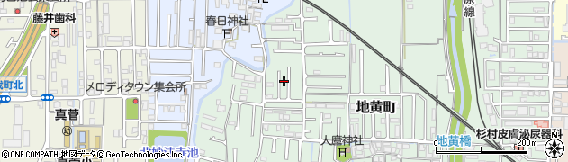 奈良県橿原市地黄町77周辺の地図