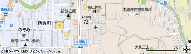 奈良県橿原市木原町287周辺の地図
