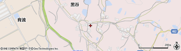 兵庫県淡路市黒谷116周辺の地図