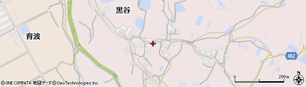 兵庫県淡路市黒谷118周辺の地図