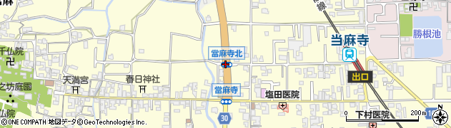 當麻寺北周辺の地図