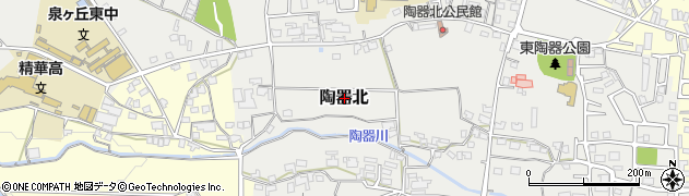 大阪府堺市中区陶器北周辺の地図