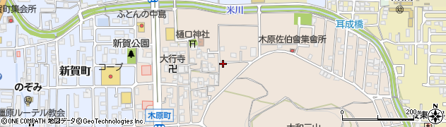 奈良県橿原市木原町319周辺の地図