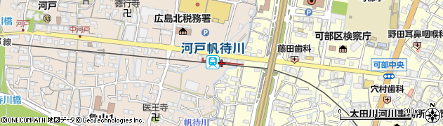 河戸帆待川駅周辺の地図