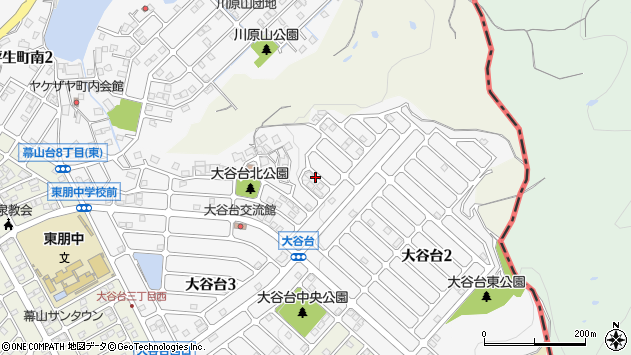 〒721-0914 広島県福山市大谷台の地図