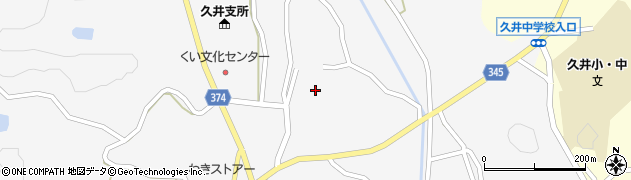 広島県三原市久井町和草615周辺の地図