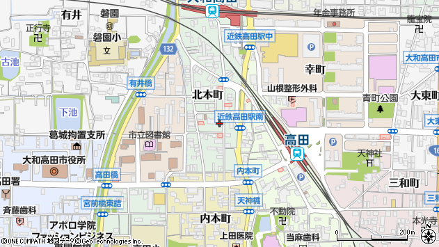 〒635-0097 奈良県大和高田市北本町の地図