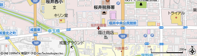桜井税務署周辺の地図