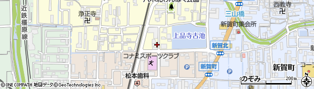奈良県橿原市上品寺町523周辺の地図