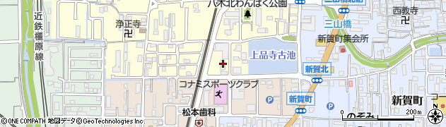 奈良県橿原市上品寺町522周辺の地図
