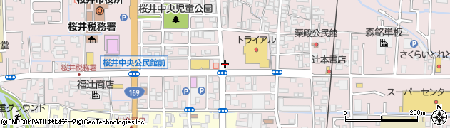 プラージュ美容桜井店周辺の地図