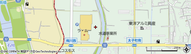 梅川周辺の地図