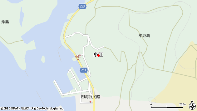 〒761-4132 香川県小豆郡土庄町小江の地図