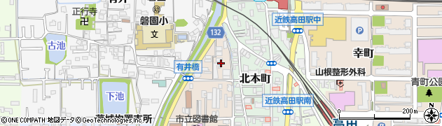 奈良県大和高田市西町3周辺の地図
