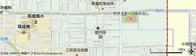 奈良県橿原市常盤町71周辺の地図