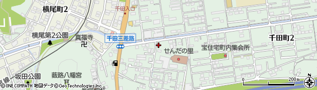 福山千田郵便局周辺の地図