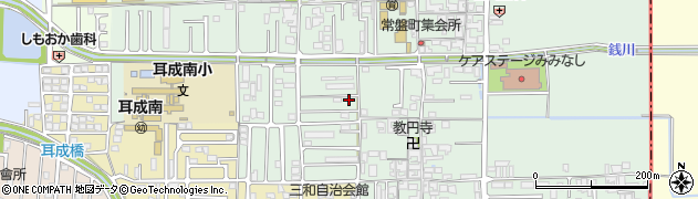 奈良県橿原市常盤町54周辺の地図