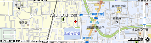 奈良県橿原市上品寺町502周辺の地図