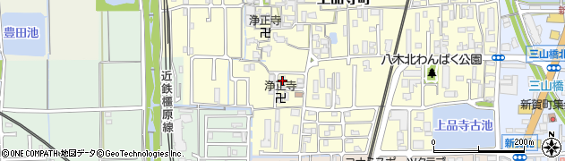 奈良県橿原市上品寺町81周辺の地図