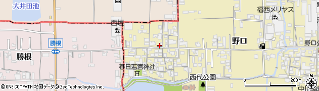 奈良県大和高田市野口687周辺の地図