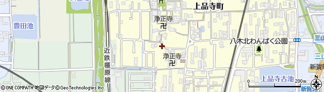 奈良県橿原市上品寺町86周辺の地図