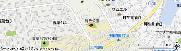 鶴丘公園周辺の地図