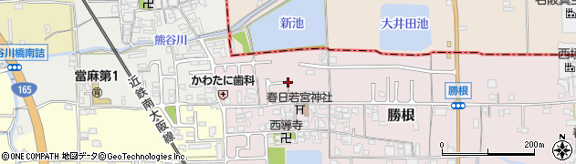 奈良県葛城市勝根周辺の地図