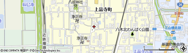 奈良県橿原市上品寺町187周辺の地図