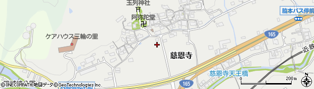 奈良県桜井市慈恩寺周辺の地図