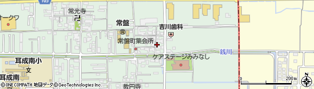 奈良県橿原市常盤町293周辺の地図