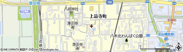 奈良県橿原市上品寺町183周辺の地図