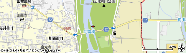河南橋周辺の地図