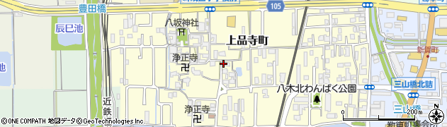 奈良県橿原市上品寺町184周辺の地図