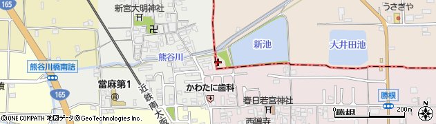 奈良県香芝市鎌田259周辺の地図